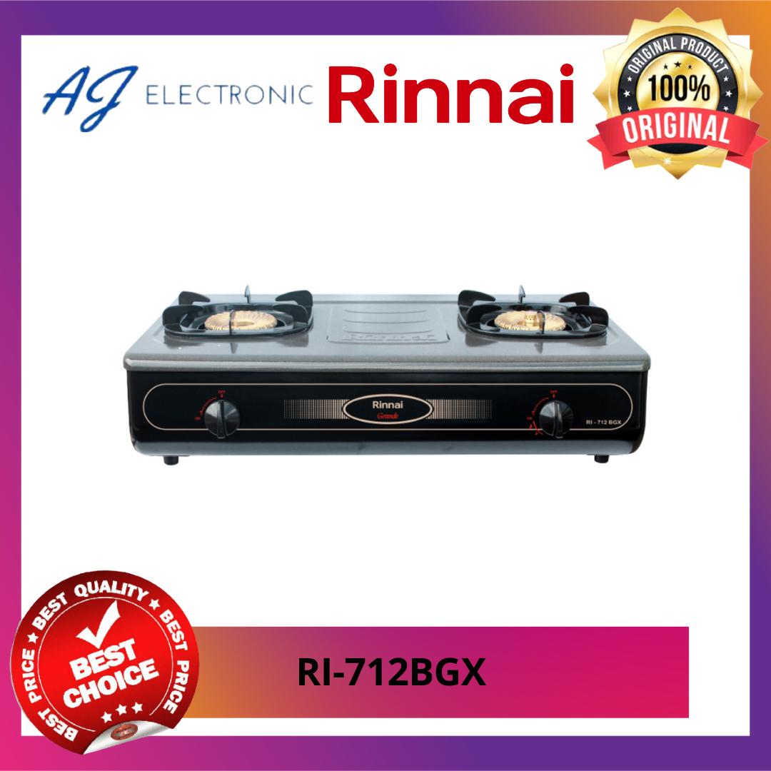 KOMPOR GAS RINNAI RI-712BGX / RI712BGX , KOMPOR GAS 2 TUNGKU