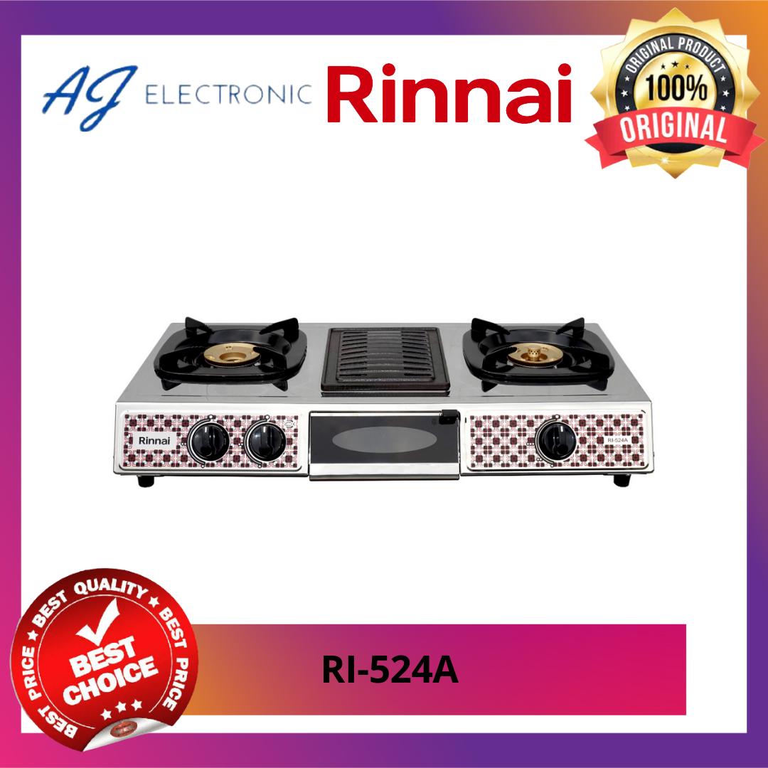 KOMPOR GAS RINNAI RI-524A / RI524A , KOMPOR GAS 2 TUNGKU