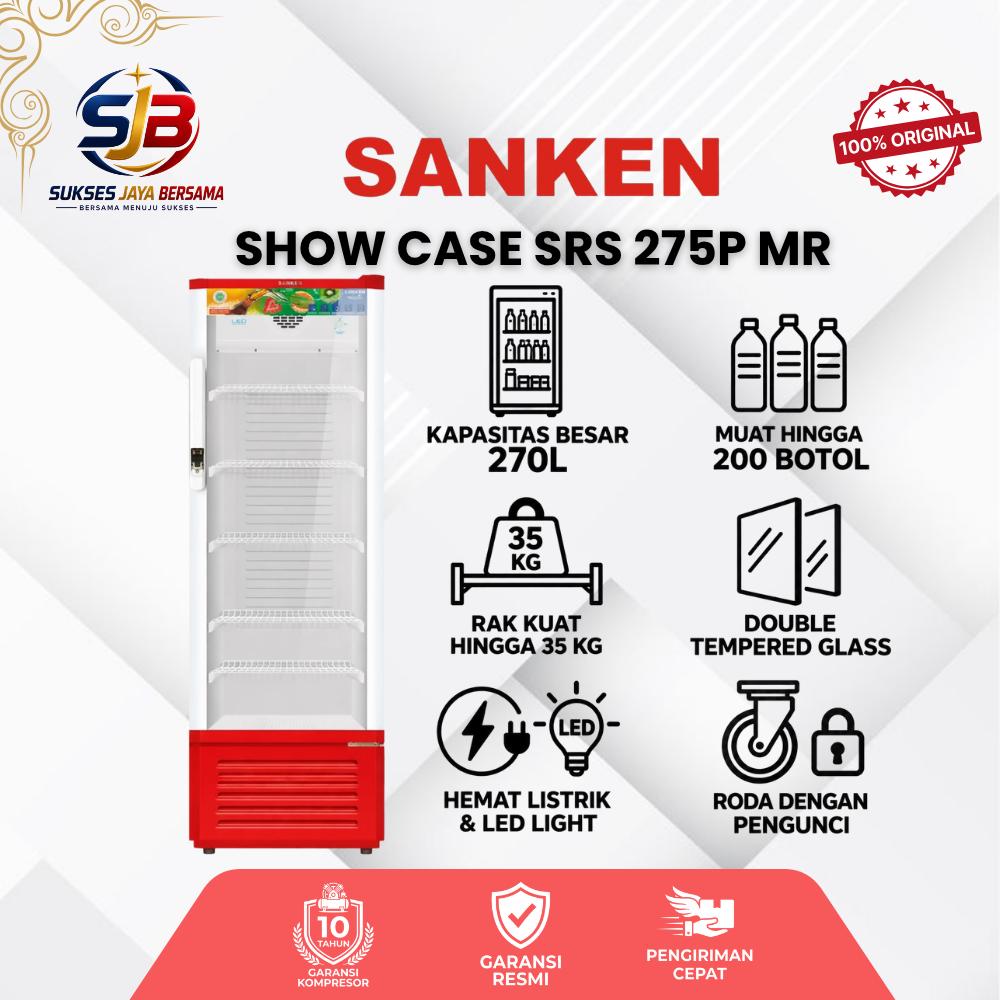 SANKEN Show Case SRS 275P MR 270Liter Kulkas Minuman Garansi Resmi