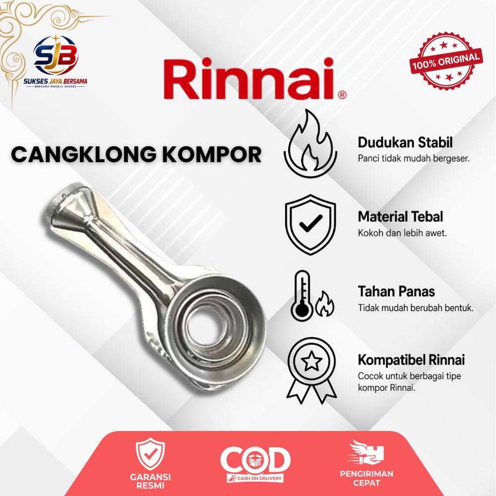 RINNAI Cangklong Cerobong Kompor Gas Material Awet Tahan Panas