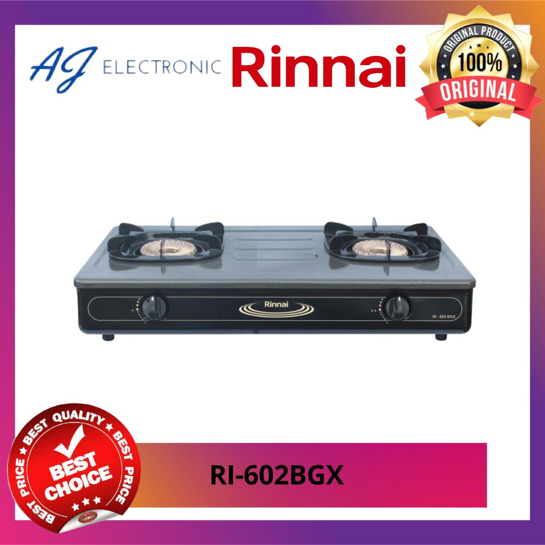 Kompor Gas Rinnai 2 Tungku RI-602bgx / ri602bgx