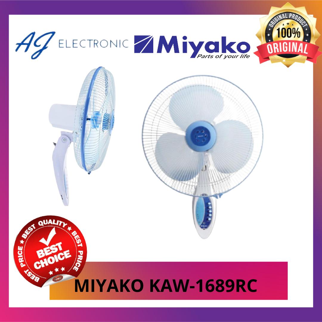 Kipas Angin Dinding MIYAKO KAW-1689RC / KAW 1689 RC , With Remot