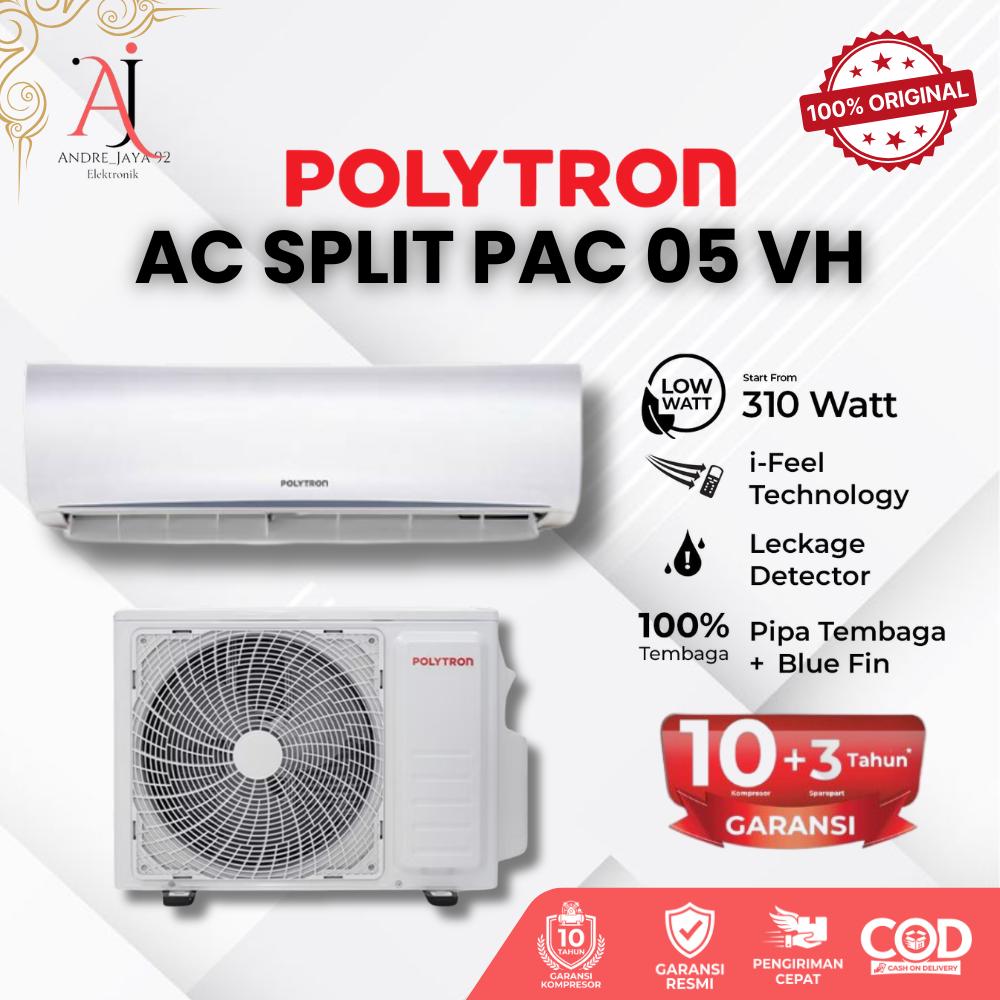 POLYTRON PAC 05VH AC STANDARD 1/2pk Lowwatt Deluxe Turbo Sleep Mode Garansi Resmi