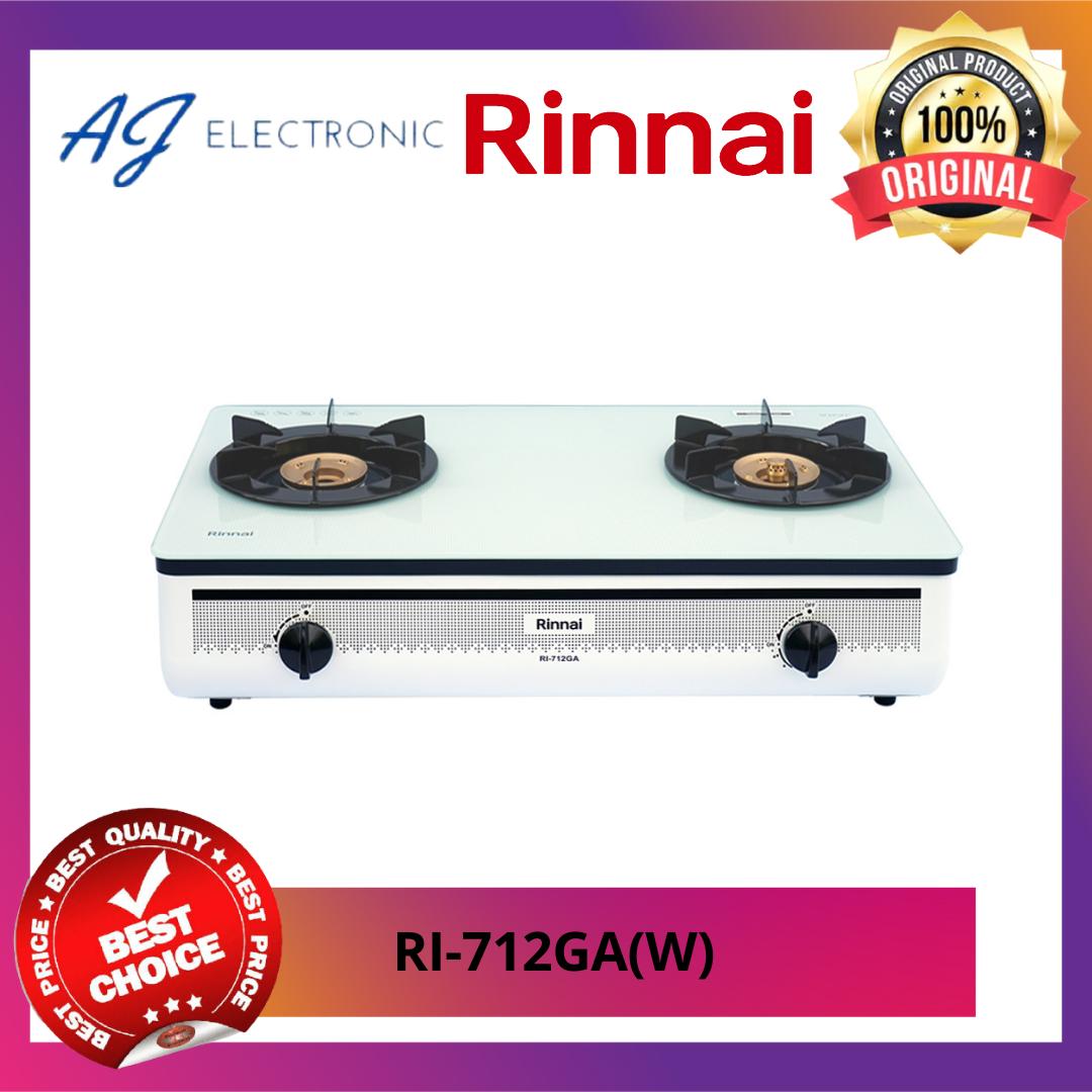 KOMPOR GAS RINNAI RI-712GA(W) / RI712GA(W) / RI-712GA , 2 TUNGKU