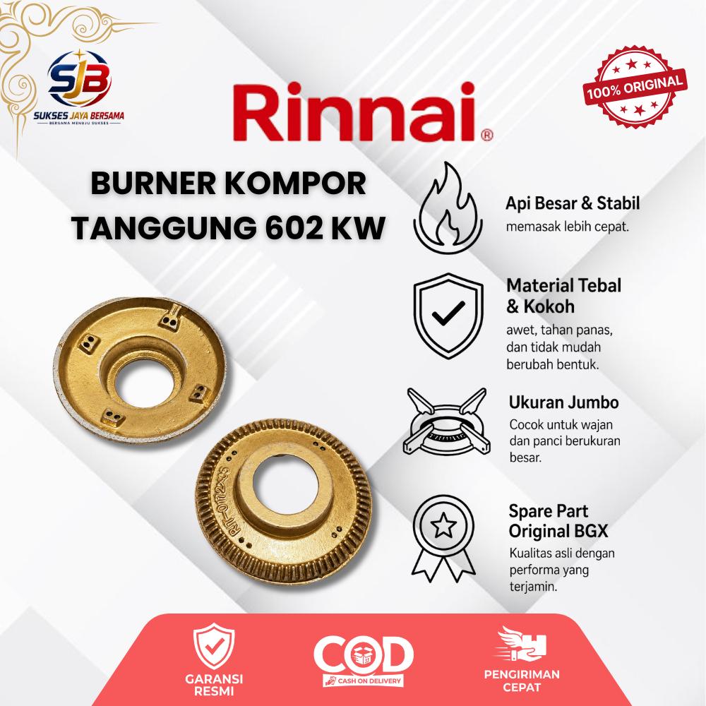RINNAI Burner Kompor Tanggung 602 Kw Panas Merata Awet Tahan Panas
