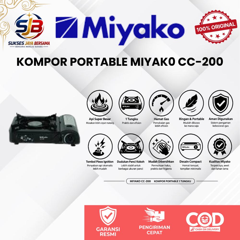 KOMPOR PORTABLE GAS MIYAKO CC-200