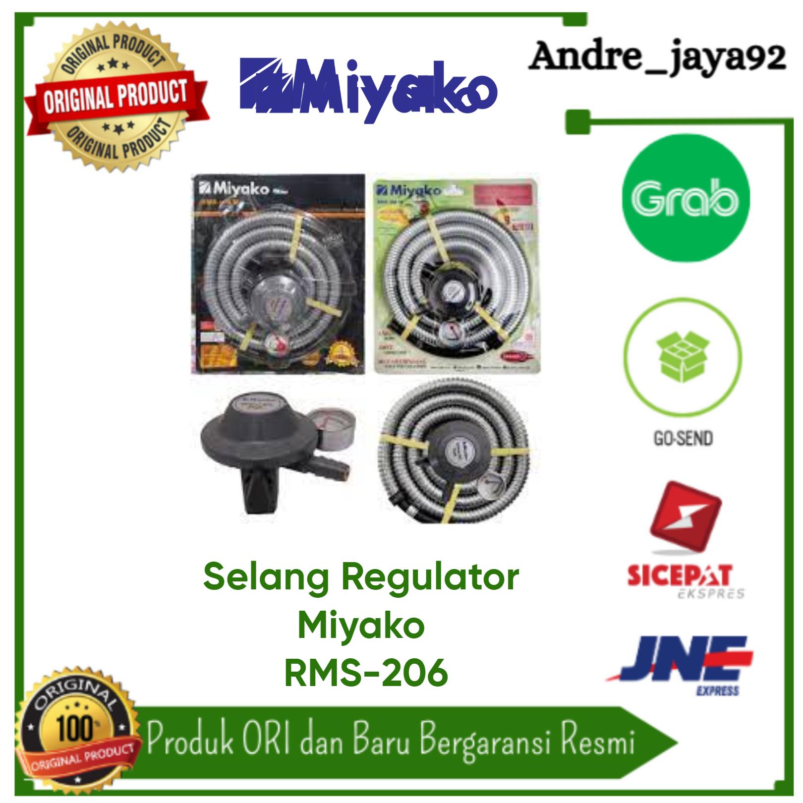 Regulator gas miyako RMS-206M / RMS206 / RMS-206 / RMS206M ,Selang gas