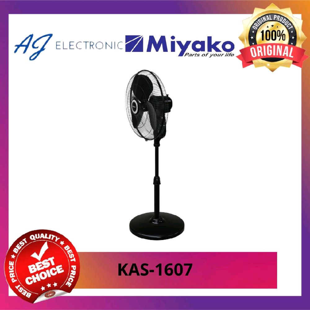 KIPAS ANGIN MIYAKO KAS-1607 / KAS1607 , Kipas Angin Berdiri - 16 Inch