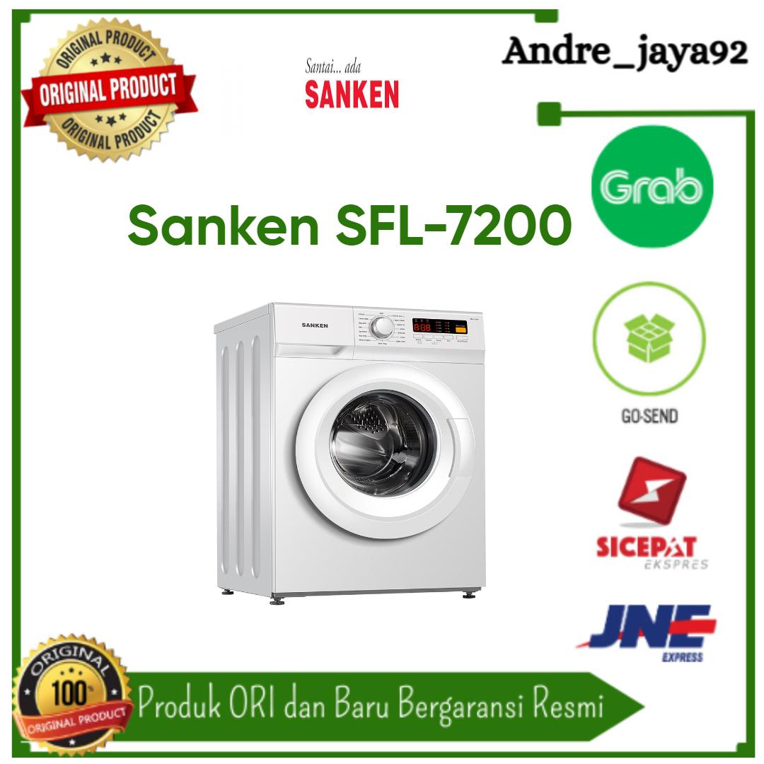 Sanken Mesin Cuci Front Loading 6Kg SFL-7200 Full Automatic