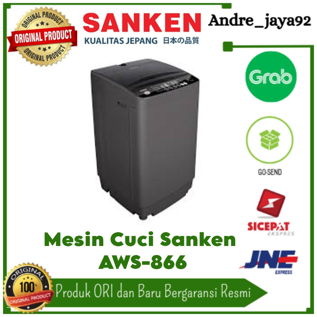 Mesin Cuci Sanken 1 Tabung Top Loading Aws-866