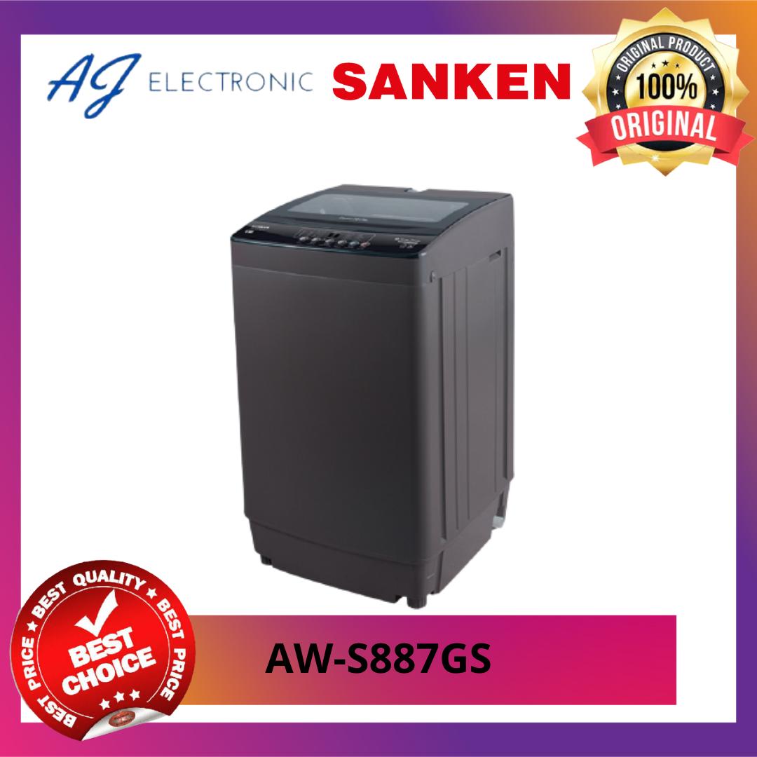 MESIN CUCI SANKEN AW-S887GS / AWS887GS / AW-S887 , TOP LOADING 8 KG